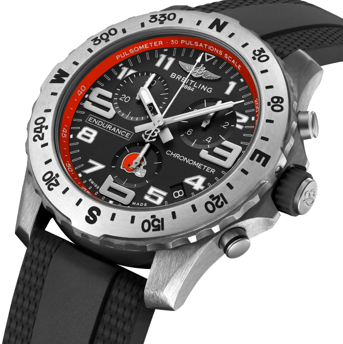 Review Breitling Endurance Pro 44 NFL Cleveland Browns Edition Replica watch E823106A1BUS1
